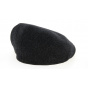 London Herringbone Flat Cap Grey & Black Wool - City Sport