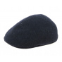 Crambes Navy Blue Wool Rounded Cap with Ear Flaps - Brighton