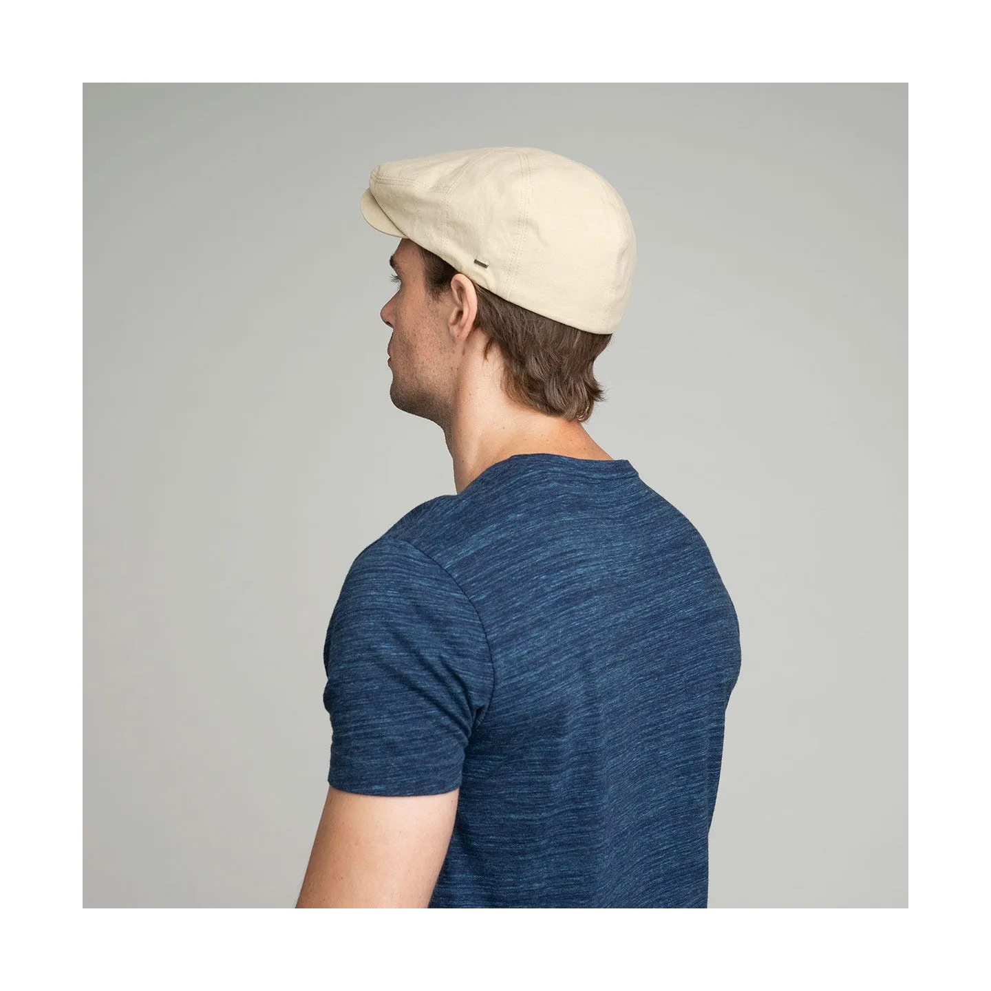 Keter Flat Cap Cotton Beige - Bailey Reference: 10842 | Traclet Hat Shop