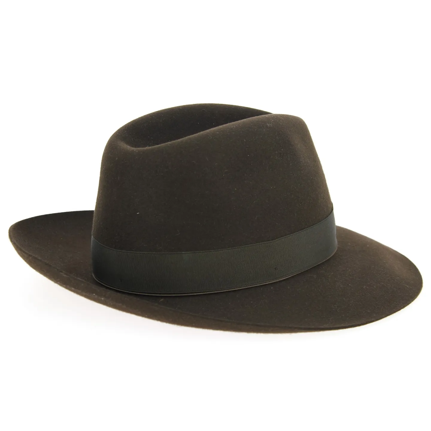 Brown Fur Felt Umberto Hat - Borsalino Reference: 10843 | Traclet Hat Shop
