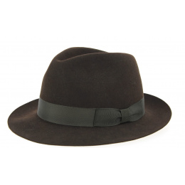 Borsalino Vanzina Brown Fur Felt Hat