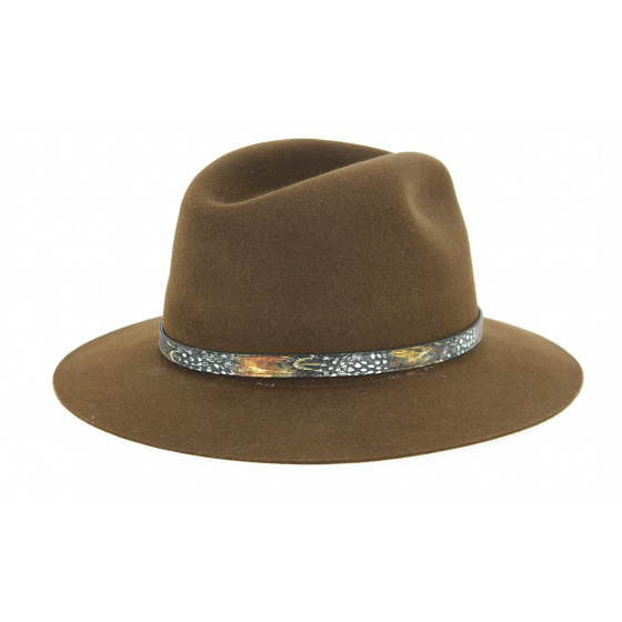 Chapeau Traveller Dakota Feutre Poil Marron- Guerra  Chapeau Traveller Dakota Feutre Poil Marron- Guerra