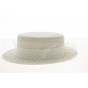 Boat With White Wool Felt Voilette - Traclet