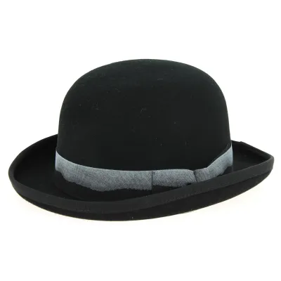 Black Wool Felt Derby Hat - Hatland  Reference: 10848 | Traclet Hat Shop