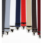 Solid Color Clip-on Suspenders Made in France