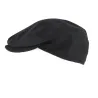 Black Wool Flat Cap with Ear Flaps - Traclet Reference: 10858 | Traclet Hat Shop