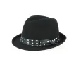 Scarface Trilby Hat Wool Felt Black Polka Dot - Traclet Reference: 10859 | Traclet Hat Shop