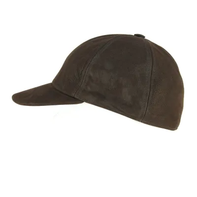 Brown Leather Baseball Cap - City Sport Reference: 10860 | Traclet Hat Shop