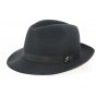 Le Chazelles Fedora Hat in Anthracite Fur Felt - Fléchet