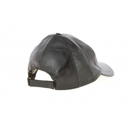 Brown Leather Baseball Cap - Traclet