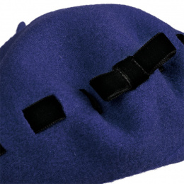 Ellie Merino Wool Beret Eclipse - Heritage by Laulhère