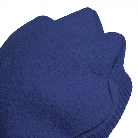 Children's Béret Polisson Merino Wool Midnight Blue - Laulhère