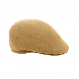 Camel wool felt cap