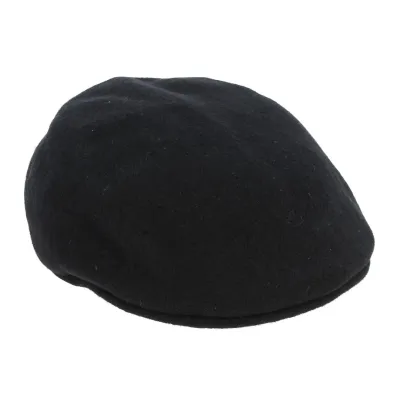 Black DPG beret cap Handmade Headwear since 1921 100% wool Reference: 10906 | Traclet Hat Shop