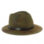 Vintage Green Charlieu Traveller Hat - Traclet