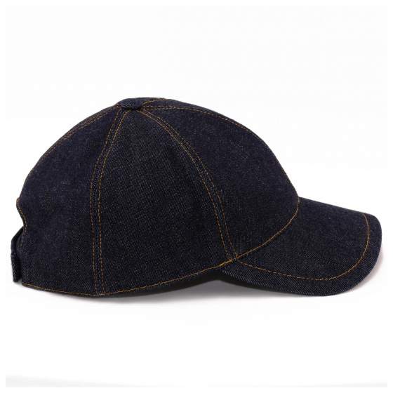 Raw Denim Baseball Cap Cotton - le Chapoté Paris Raw Denim Baseball Cap Cotton - le Chapoté Paris