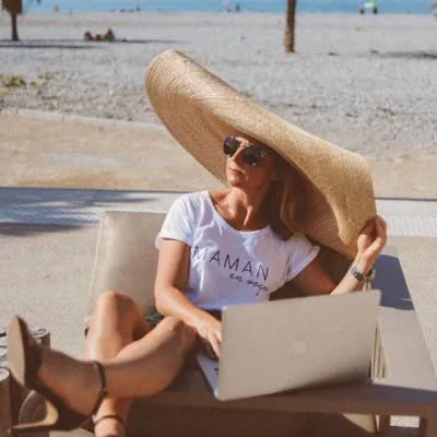 The Bomba Hat - Wide brim couture Monique sunhat Made in France - Reference: 8261 | Traclet Hat Shop