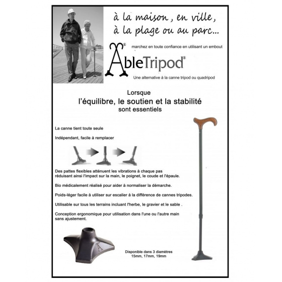 Embout & Support Tripod Canne Base Traclet Embout & Support Tripod Canne Base Traclet