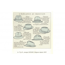 Chapeau Fédora Le Chazelles Feutre Poil Taupe - Fléchet
