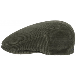 Stetson Kent Arras Cap in Khaki Velvet
