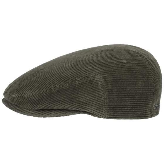 Stetson Kent Arras Cap in Khaki Velvet