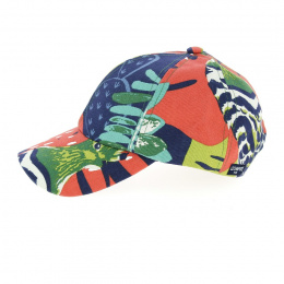 Baseball Cap Green Leaves Cotton - le Chapoté Paris