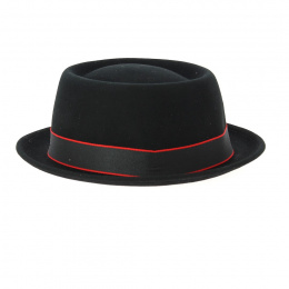 Chapeau PorkPie Olivier Feutre Laine Bleu - Pierre Cardin