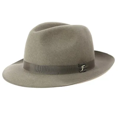 Chapeau Fédora Le Chazelles Feutre Poil taupe- Fléchet Reference : 10964 | Chapellerie Traclet