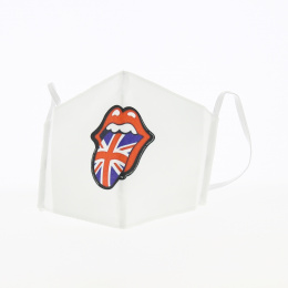 White Elastic Fancy "Rolling Stones" Mask - Traclet