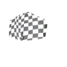 Masque Damier Fantaisie Élastique Blanc- Traclet Reference : 10407 | Chapellerie Traclet