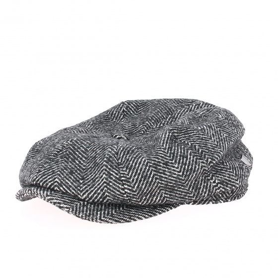 Casquette chevron noir et blanc Brood Baggy Noire -Brixton