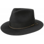 Denver Fedora Hat Black Felt - STETSON