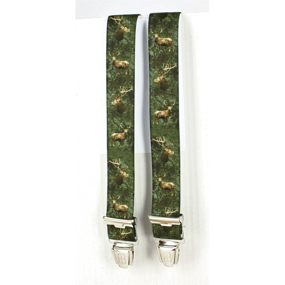 Hunter Suspenders with Deer Pattern - Traclet