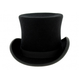 Chapeau haut de forme Feutre Laine Noir - Traclet