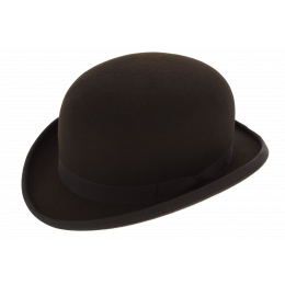 Chapeau Melon NewPort Feutre Poil Marron - Wegener