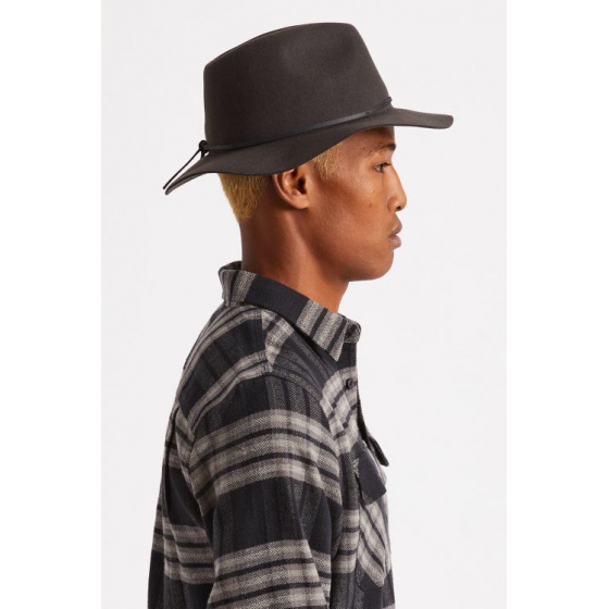 Chapeau Traveller wesley Noir Delavé - Brixton