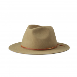 Wesley Traveller Hat Wool Felt beige- Brixton