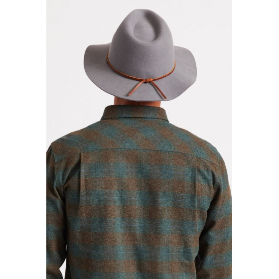 Chapeau Traveller Wesley Feutre Laine gris - Brixton
