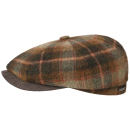 Hatteras Kansas Wool Checkered Cap- Stetson