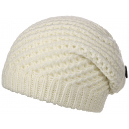 Cream Barascon Knit Wool Beret - Traclet