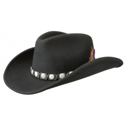 copy of Chapeau Western Feutre Laine Noir- Stetson