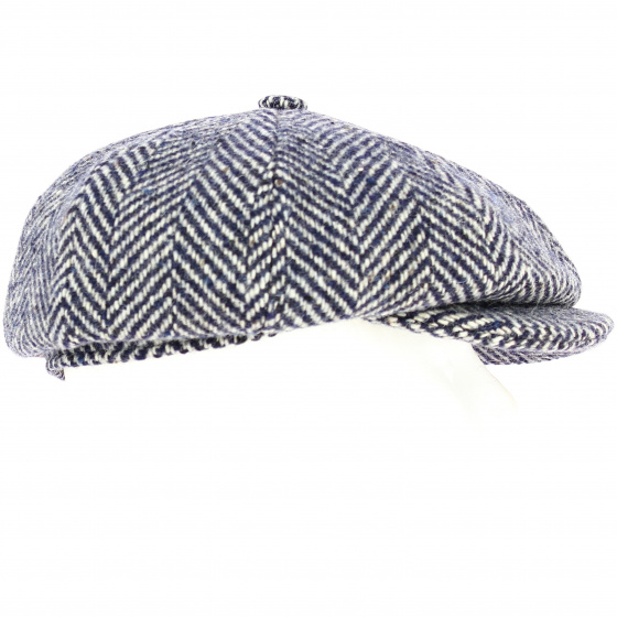 Hereford Chevron Blue Hatteras Cap - ALFONSO D'ESTE