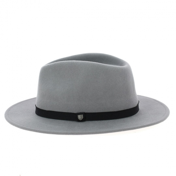 Messer Fedora Gray Wool Hat - Brixton