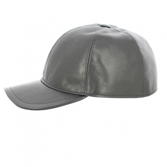 Black Nappa leather cap - Traclet