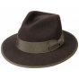 Brown Wool & Cashmere Louisville Traveller Hat - Stetson