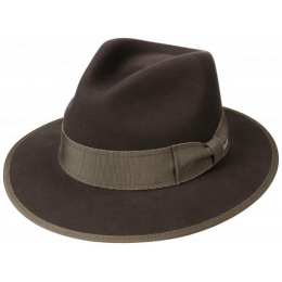 Louisville Brown Wool & Cashmere Traveler Hat - Stetson