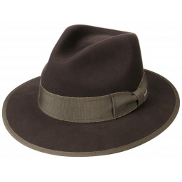 Brown Wool & Cashmere Louisville Traveller Hat - Stetson