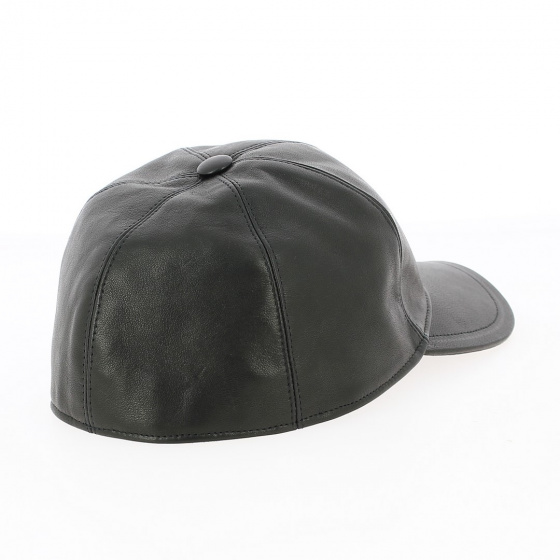 Black Nappa leather cap - Traclet