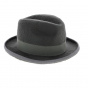 Grey Francois Mitterrand Homburg hat -