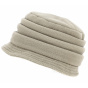 Anushka Beige Fleece Cloche Hat - Traclet